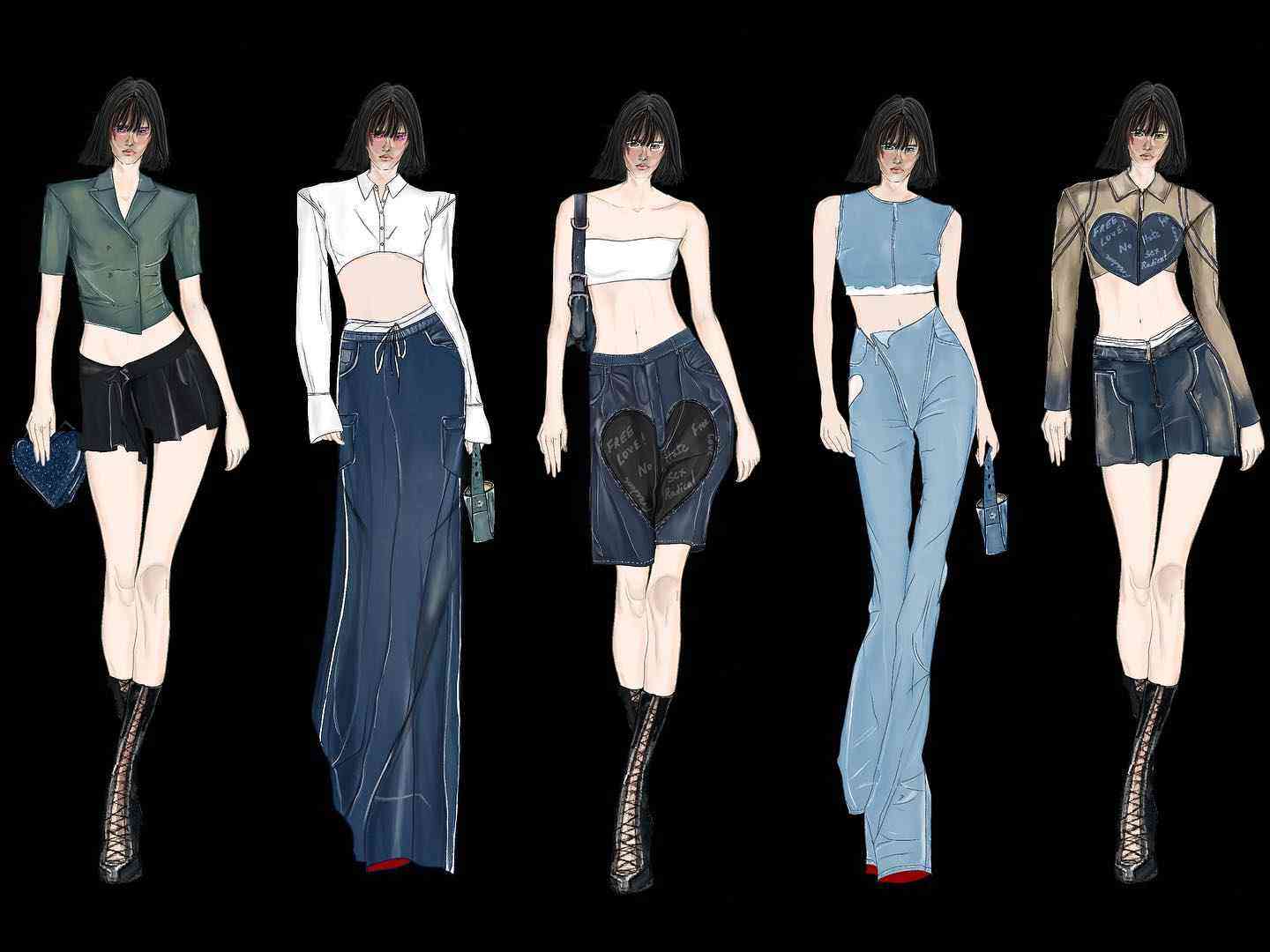 Bespoke fashion design - Pakhrin Illustrations
